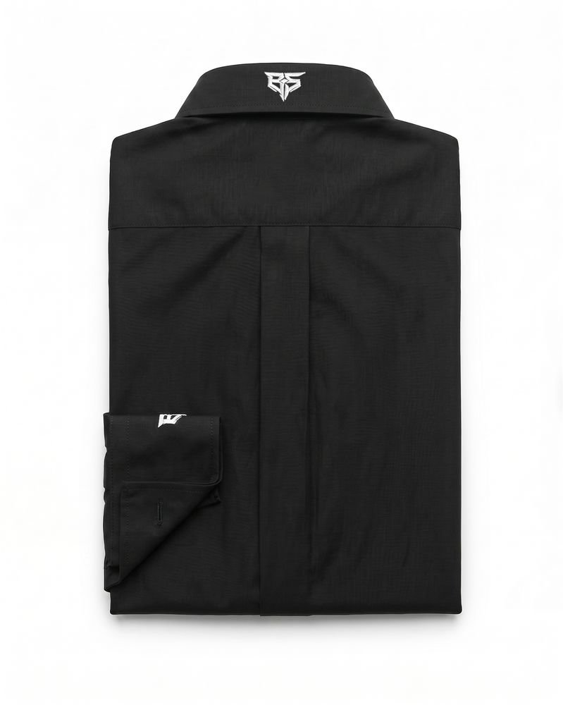 B-5 embroidered shirt, black, back